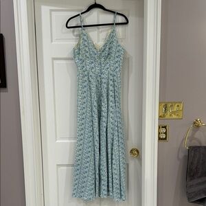 Floral Blue Maxi Dress